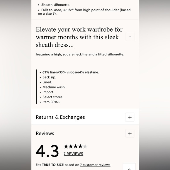 J.Crew High-neck sheath dress in stretch linen blend - Picture 7 of 7